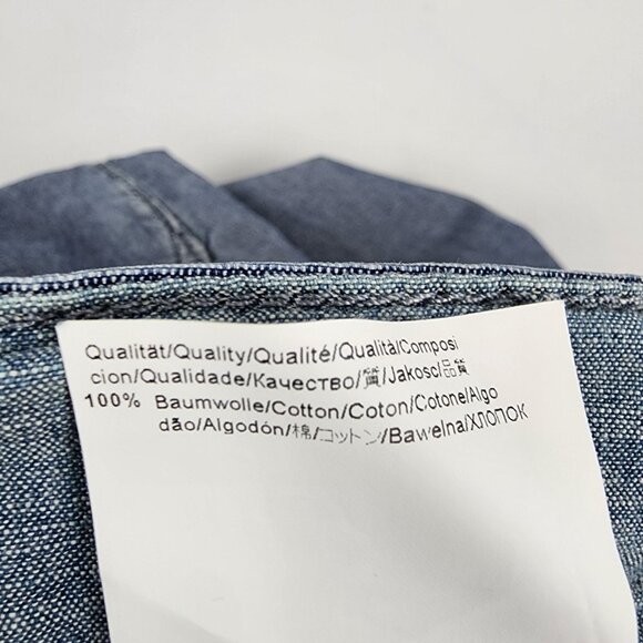 Hugo Boss Orange Jeans Mens 32R Blue Denim Straight Leg Slash Pockets - Picture 10 of 10